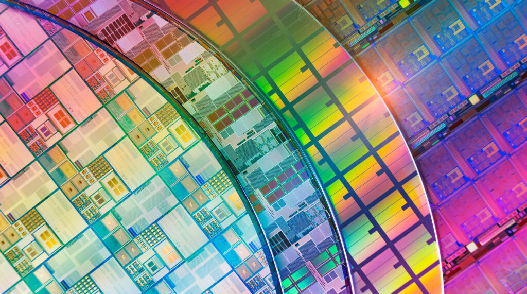 Semiconductor wafers in storage