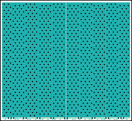 Die layout of the bitcoin mining ASIC