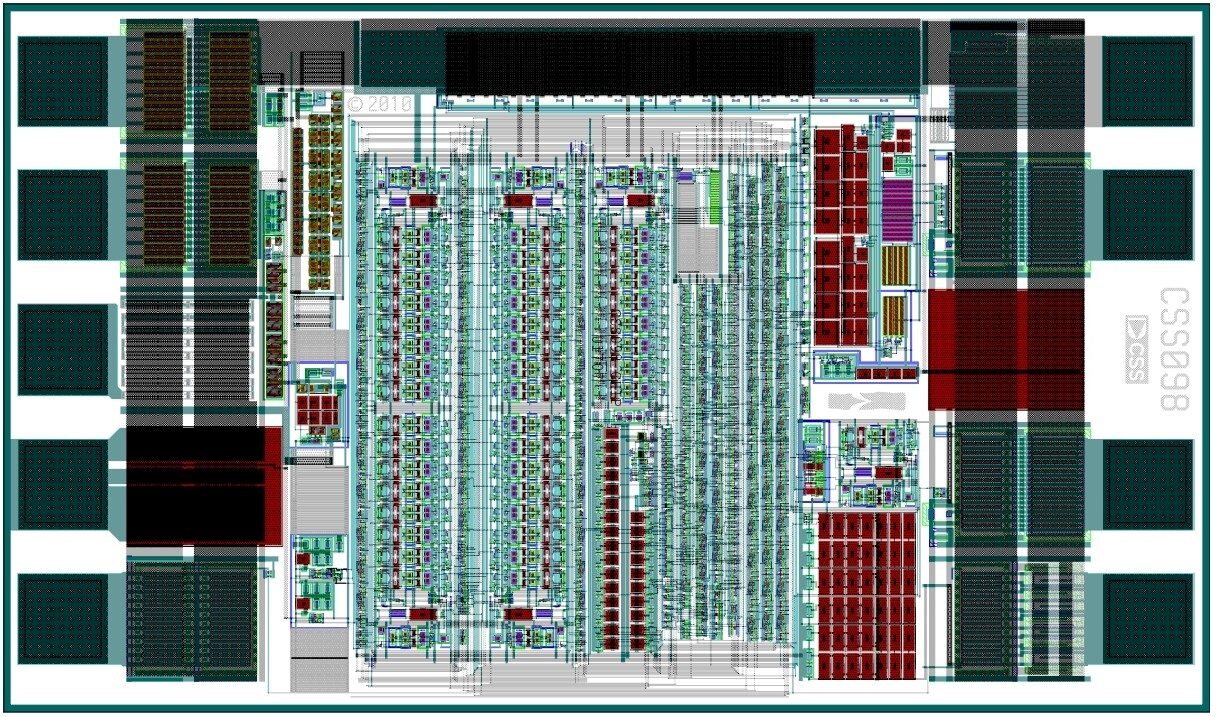 Die layout of the catheter reuse limiter ASIC