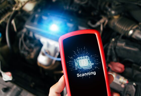 Vehicle scanning installation